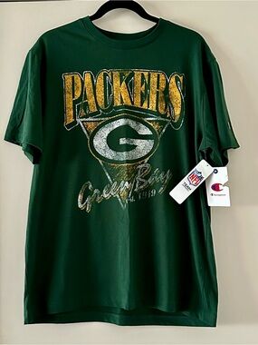 Champion NFL Green Bay Packers Vintage Graphic Tee - Green & Gold